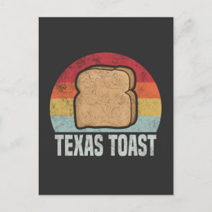 Carte Postale Texas toast Retro Vintage années 1970