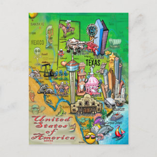 Carte Postale Texas USA