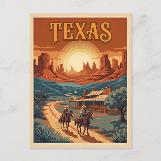 Carte Postale Texas Western (Devant)