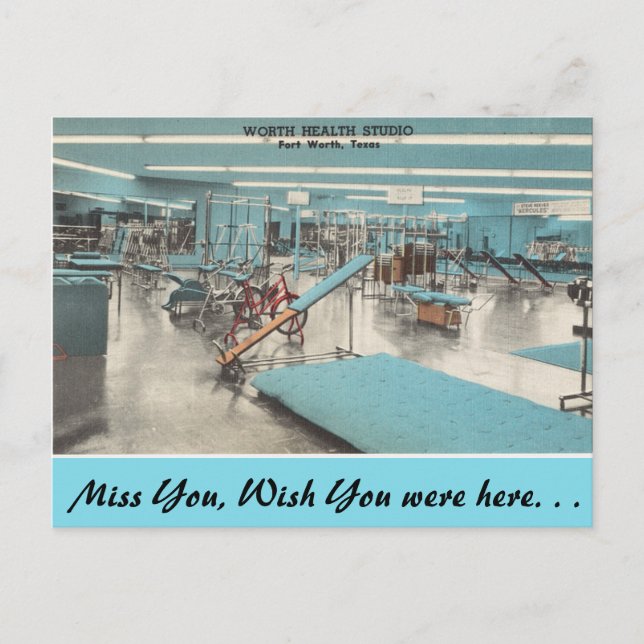 Carte Postale Texas, Worth Health Studio, Fort Worth (Devant)