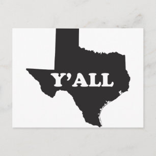 Carte Postale Texas Yall