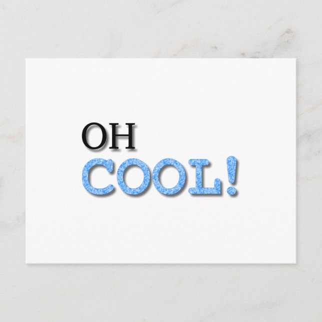 Carte Postale Texte Cool (Devant)