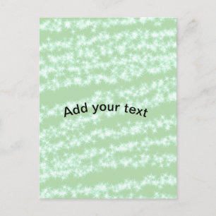 Carte Postale texte de nom de scintillement de paillettes pastel