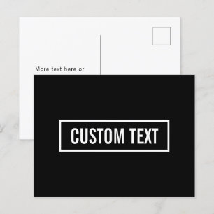 Carte Postale Texte éditable moderne dans un cadre de style de l