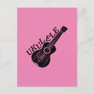 Carte Postale Texte Et Image Ukulele