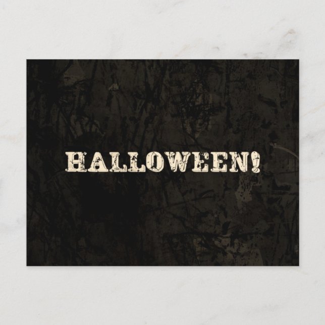 Carte Postale Texte Halloween (Devant)