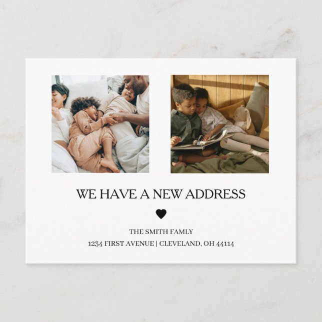 Carte Postale Texte manuscrit | Élégant Faire-part (Devant)