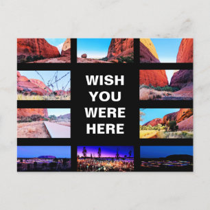 Carte Postale Texte modifiable - Uluru Red Center multi-photo
