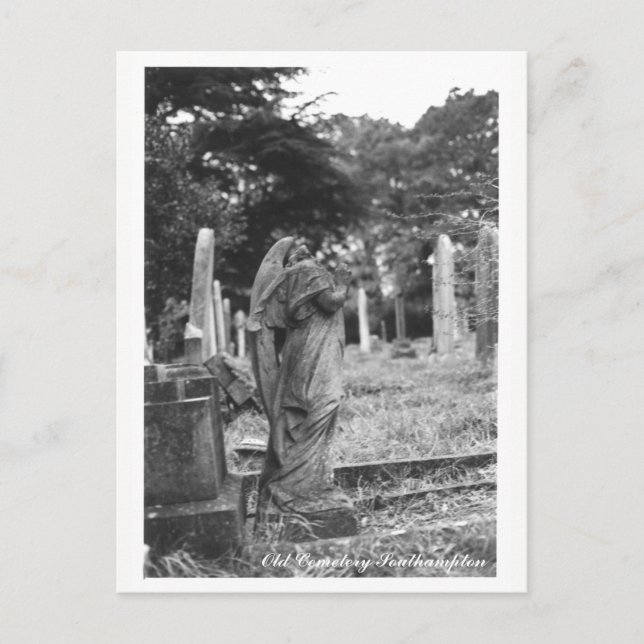 Carte Postale Texte Old Cemetery Postcard (Devant)
