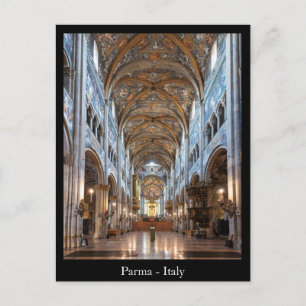 Carte Postale Texte personnalisé Cathédrale de Parme, Italie Car