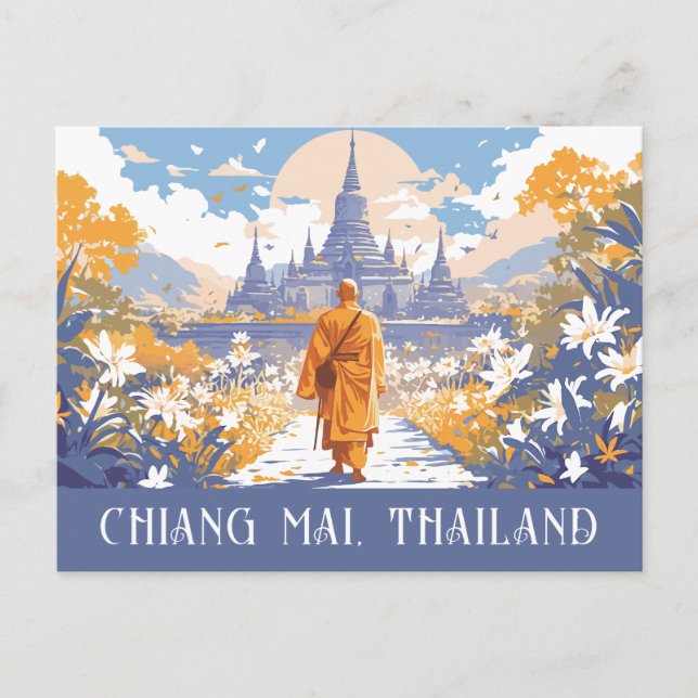 Carte Postale Texte personnalisé Chiang Mai Thaïlande (Devant)