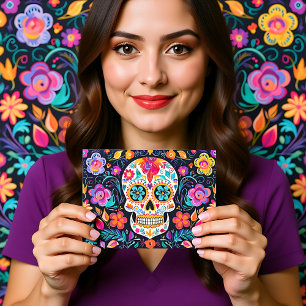 Carte Postale Texte personnalisé 💀 Crâne-moi Peut-être De Los M