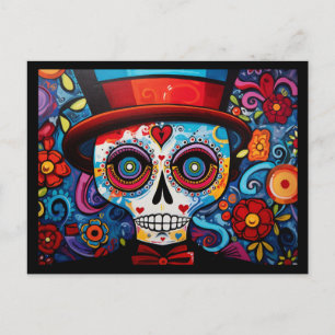 Carte Postale Texte personnalisé 💀 Día de Muertos