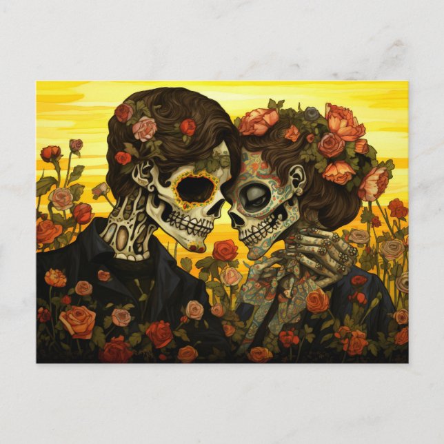 Carte Postale Texte personnalisé 💀 Día de Muertos (Devant)