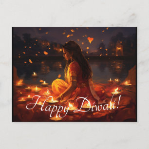 Carte Postale Texte personnalisé 🤩 Happy Diwali