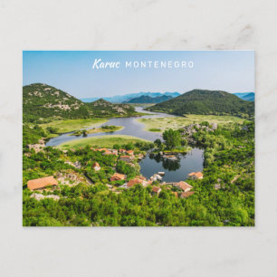 Carte Postale Texte personnalisé Monténégro