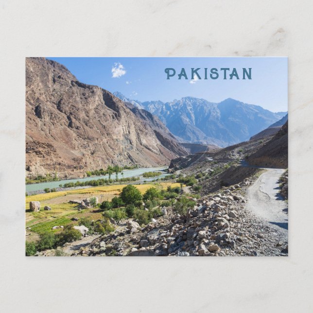 Carte Postale Texte personnalisé Pakistan (Devant)