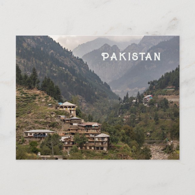 Carte Postale Texte personnalisé Pakistan (Devant)