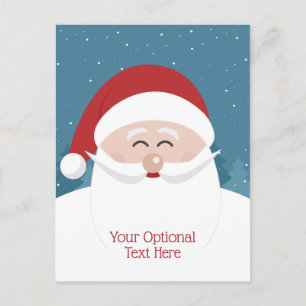 Carte postale texte personnalisée Cute Père Noël