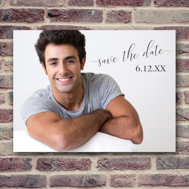 Carte Postale Texte simple foncé Enregistrer la graduation de la (Créateur téléchargé)