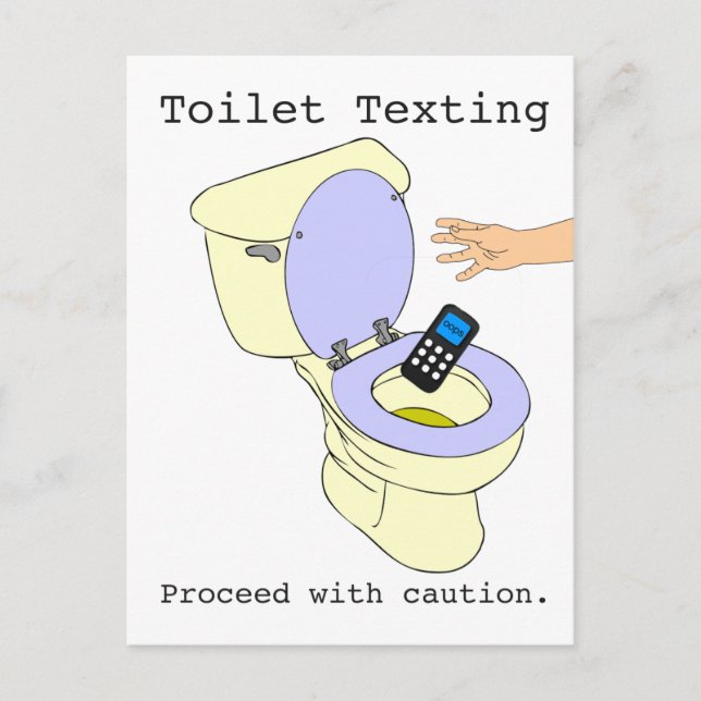 Carte Postale Textes des toilettes (Devant)