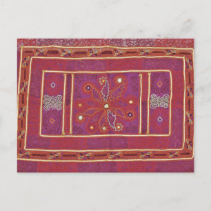 Carte Postale Textile Mariage afghan