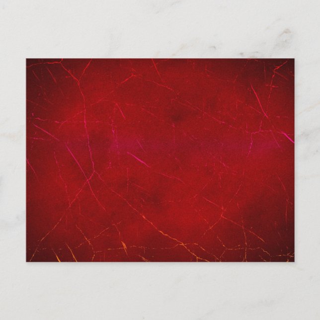 Carte Postale Texture Abstraite rouge-sang avec traits (Devant)