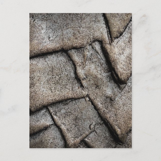 Carte Postale Texture de béton fissuré de près (Devant)