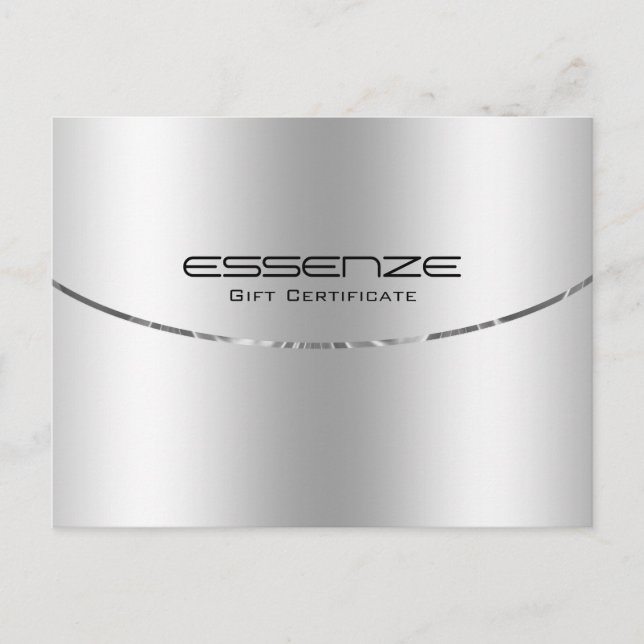 Carte Postale Texture métallique moderne minimaliste (Devant)