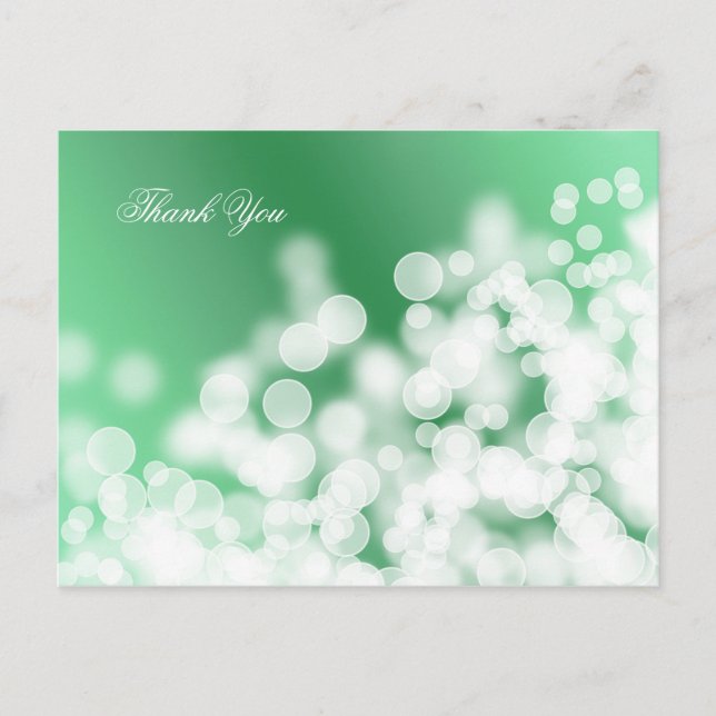 Carte Postale texture style bokeh. Merci. (Devant)