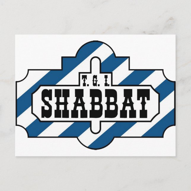 CARTE POSTALE TGI SHABBAT (Devant)