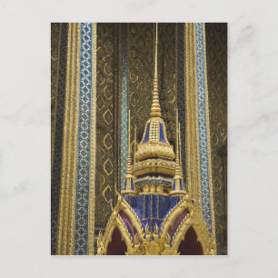 Carte Postale Thaïlande, Bangkok. Détails de la décoration