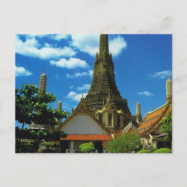 Carte Postale Thaïlande, Bangkok, Grande Pagode, Temple de l'Aub (Devant)