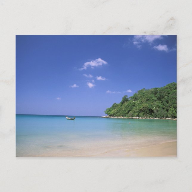 Carte Postale Thaïlande, île de Phuket. Plage. (Devant)