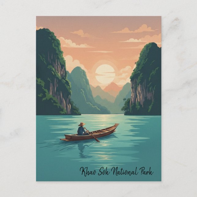 Carte Postale Thaïlande Khao Sok National Park Travel (Devant)