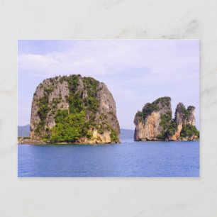Carte Postale Thaïlande, mer d'Andaman. Iles Ao Phang Nga en 2