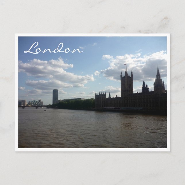 Carte Postale thames parlement london (Devant)