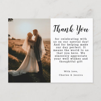 Carte Postale Thank You Postcard