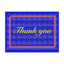 Thank you ~ribbon heart blue~