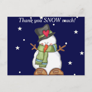 Carte Postale Thank You Snow