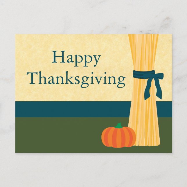 Carte postale Thanksgiving Automne Harvest (Devant)