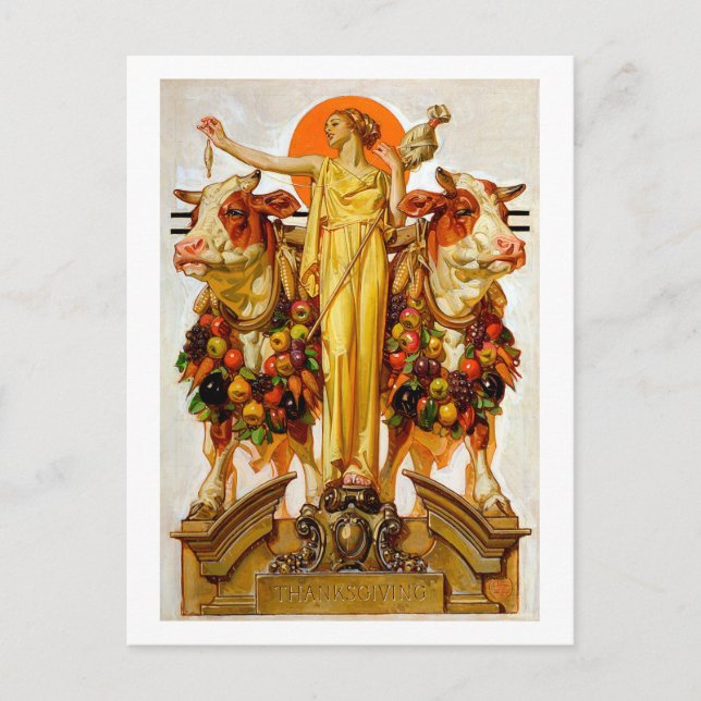 Carte Postale Thanksgiving - Leyendecker (Devant)