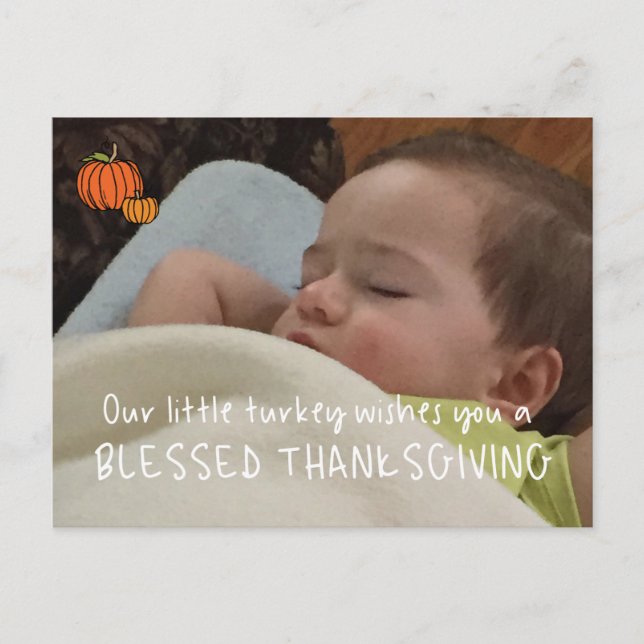 Carte Postale Thanksgiving Photocard Téléchargez votre propre ph (Devant)