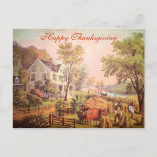 Carte Postale Thanksgiving sur mesure de la récolt