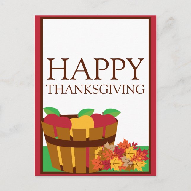 Carte postale Thanksgiving Verger (Devant)