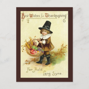 Carte postale Thanksgiving vintage