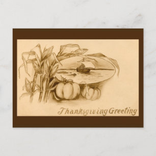 Carte postale Thanksgiving vintage