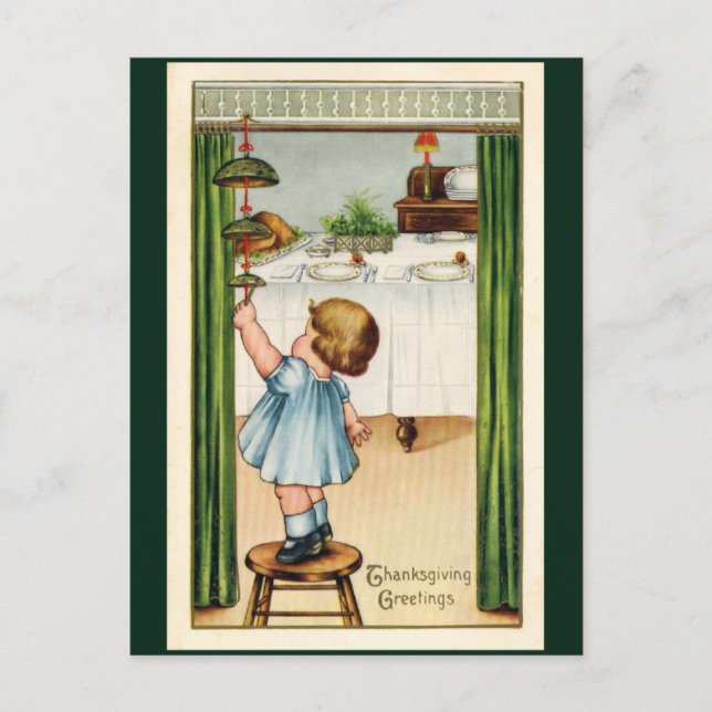 Carte postale Thanksgiving vintage (Devant)