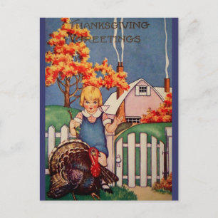 Carte postale Thanksgiving vintage