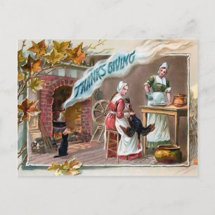 Carte postale Thanksgiving vintage